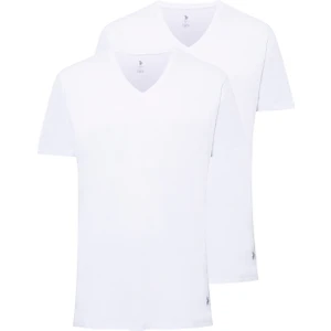 U.S. Polo Assn. Erkek Beyaz 2 Li Yuvarlak Yaka T-Shirt Kısa Kol Günlük Pamuklu 90002