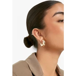 New Obsessions Kalın Boru Halka Küpe 30 mm Altın Kaplama