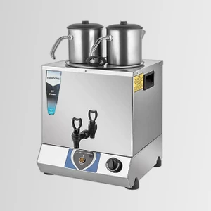 MD.TT02 Standart Elektrikli Çift Demlikli Çay Makinesi Semaver 17 Lt (Demlikler Dahil)