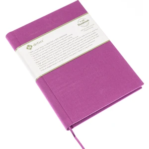 Kareli Defter - %100 El Yapımı, El Dikişi (İplik Dikiş) Özel Tasarım – 1 Sınıf Viskon Kumaş ile ciltlenmiştir. “Benzersiz Ürün” A/5 Lila