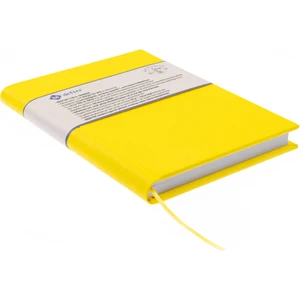 Çizgisiz Defter - %100 El Yapımı, El Dikişi (İplik Dikiş) Özel Tasarım – 1 Sınıf Viskon Kumaş ile ciltlenmiştir. “Benzersiz Ürün” A/5 Sarı