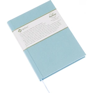 Çizgili Defter - %100 El Yapımı, El Dikişi (İplik Dikiş) Özel Tasarım – 1 Sınıf Viskon Kumaş ile ciltlenmiştir. “Benzersiz Ürün” A/5 Mavi