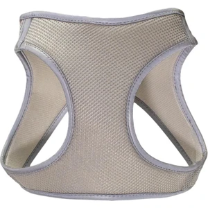 Air Mesh Kedi Köpek Göğüs Tasması Çift Reflektörlü, Terletmeyen Gri / Grey