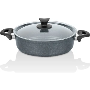 Mastercook Granit Basık Tencere No:30 Uzay Grisi