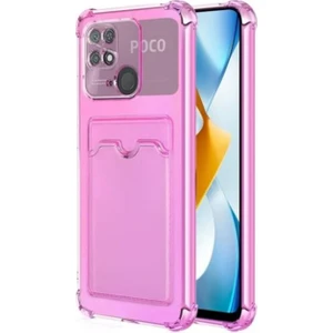Xiaomi Poco C40 Kılıf Kartlıklı Darbe Korumalı Silikon