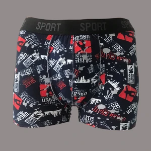 Erkek Desenli 6’lı Premium Kutu Penye Pamuklu Likralı Boxer