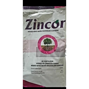 Zincor Çinko, Bor Toz Gübre 1 kg  (%6bor%12çinko)