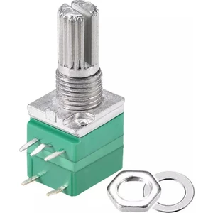 5 Pin 50KOHM Potansiyometre B50K Anahtarlı Tırtıklı 15MM Döner Ayarlanabilir