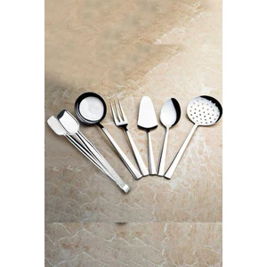 Deniz Sade 6 Parça Paslanmaz Çelik Maşa Servis Takımı