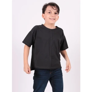 Thecatu Çocuk Regular Fit Kısa Kol Siyah T-Shirt 3011Ç