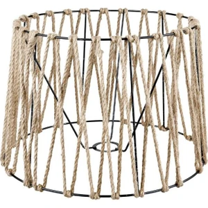 Cabo Halatlı Metal Lambader Şapkası Siyah 38 cm