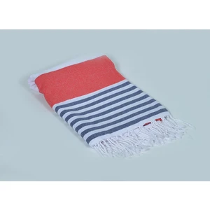Buldan Store Marin Peştemal (Kırmızı) %100 Pamuk 90*180cm. Banyo Havlusu, Plaj Havlusu