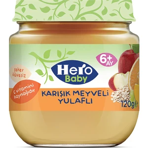 Hero Baby Karışık Meyveli Yulaflı Kavanoz Mama 120 gr