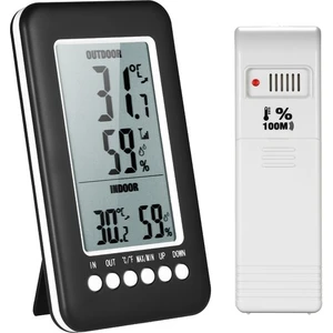 Secak Satess LCD Dijital Kablosuz Iç / Dış Mekan Termometre Higrometre (Yurt Dışından)