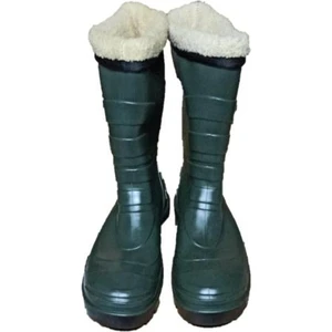 Kürklü İş Güvenlik Çizmesi Arısan Içi Yünlü Çelik Burunlu Çizme No:43