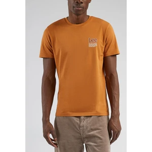 Regular Fit Normal Kesim %100 Pamuk Bisiklet Yaka Karamel Tişört