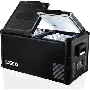 VL90PROD 12/24VOLT 220VOLT 90 Litre Çift Bölmeli Outdoor Kompresörlü Oto Buzdolabı/dondurucu