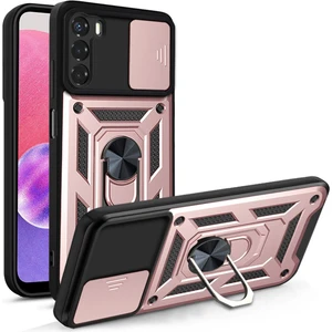 Samsung Galaxy S22 Uyumlu Kılıf Kamera Korumalı Sürgülü Yüzüklü Armor Military Tank Zırhlı