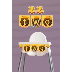 Neşeli Günlerim Winnie The Pooh Temalı Two Banner (Kalın Kağıt)