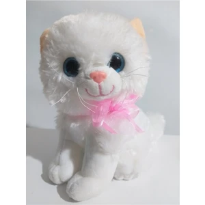 Top Rock Store Oyuncak Pelüş Miyavlayan Kedi Papyonlu 24 cm