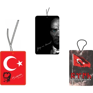 Jet Hızında Jethızında 3'lü Türk Serisi Tasarımlı Oto Kokusu