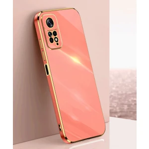 Xiaomi Redmi Note 11 Pro Kılıf Kamera Korumalı Parlak Gold Kenarlı Yumuşak Silikon Kapak