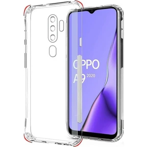 Oppo A9 2020 Kamera Korumalı Şeffaf Yumuşak Silikon Kılıf