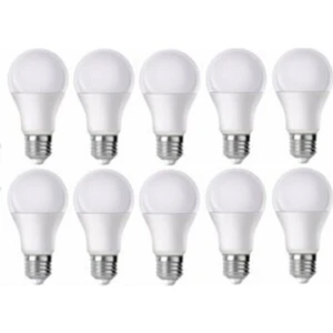 ZM Aydınlatma LED - 9W - Beyaz Işık - E27 - 10LU - Tasarruflu LED Ampul 9W Ampul