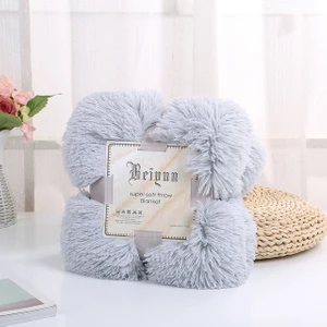 Yumuşak Flanel Battaniye Düz Renk Sıcak Peluş Battaniye Kanepe Yatak Ev Dekor Kış Polar Battaniye Örtüsü (Yurt Dışından)