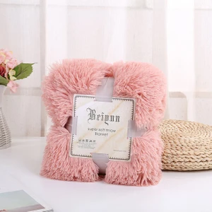 Yumuşak Flanel Battaniye Düz Renk Sıcak Peluş Battaniye Kanepe Yatak Ev Dekor Kış Polar Battaniye Örtüsü (Yurt Dışından)