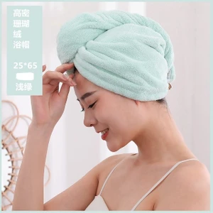 Saç Havlu Kadın Kızın Sihirli Mikrofiber Duş Kuru Saç Kap Banyo Şapkaları Banyo Hızlı Kuruyan Yumuşak Bayan Türban Kafa (Yurt Dışından)