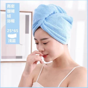 Saç Havlu Kadın Kızın Sihirli Mikrofiber Duş Kuru Saç Kap Banyo Şapkaları Banyo Hızlı Kuruyan Yumuşak Bayan Türban Kafa (Yurt Dışından)