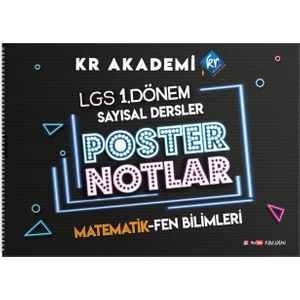 Kr Akademi Yayınları LGS 1. Dönem Sayısal Bölüm Poster Notlar