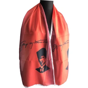 Fular Atatürk Desenli Ipekpark