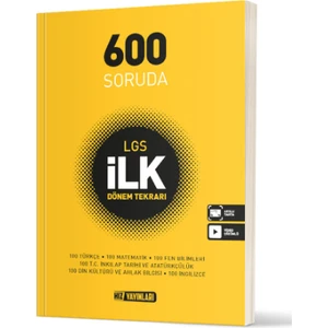 Hız Yayınları 8. Sınıf LGS 600 Soruda Ilk Dönem Tekrarı - LGS Ilk 1.dönem Kitapları