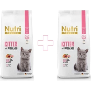 Nutri Feline Glutensiz Somonlu Yavru Kedi Maması 2kg x 2 Adet