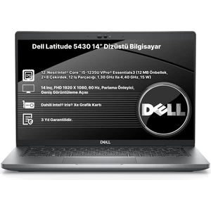 Latitude 5430 Intel Core I5 1235U 16GB 512GB SSD 14" Fhd Windows 11 Pro Taşınabilir Bilgisayar