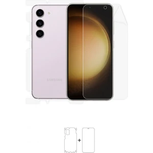 Galaxy S23 360 ° Full Body Ekran Koruyucu Kaplama Ön Arka Yan Darbe Emici Poliüretan Film
