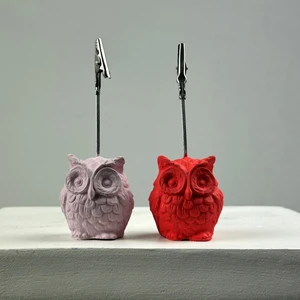 Oasis Decoration Baykuş Not Tutucu 2'li Set (Pembe - Mercan)