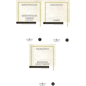 Kritovulos Tarihi - Herodotos Tarih - Bizans'ın Gizli Tarihi - 3 Kitap Set