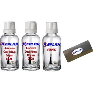 Honda NH883P Platin Beyaz 2 Kat(2 Şişe) Rötuş Boyası+Vernik+Rötüş Çeliği