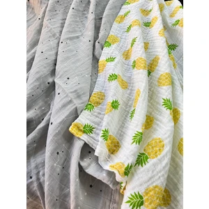 Mayu Baby Collection 2 Adet Tek Katlı Müslin Bebek Battaniyesi Çok Amaçlı Örtü 80X100 Ebadında