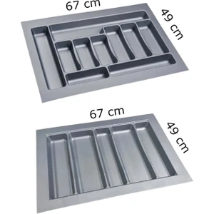67/49 cm 2'li Takım Cekmece Içi Kasıklık ve Kepçelik 60/40 cm Kadar Kesılebılır