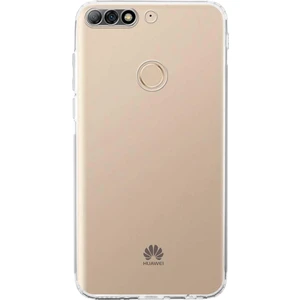Caseworld Huawei Y7 2018 ile Uyumlu Kapak Kamera Korumalı Tıpalı Silikon Şeffaf Kılıf