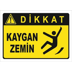 Vizyon Trafik Kaygan Zemin Levhası
