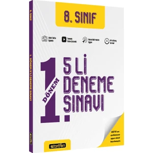 Startfen Yayınları Startfen 8.sınıf 1.dönem 5'li Deneme Sınavı