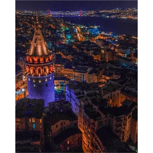 Istanbul Manzarasi 40 x 50 Elmas Mozaik Tablo