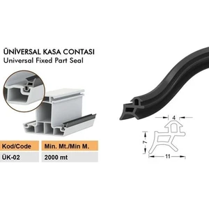 Pimapen Pvc Kapı Pencere Değiştirme Fitili Contası 70 Metre Siyah