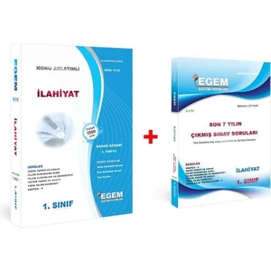 Egem Eğitim Yayınları AÖF Açık Öğretim İlahiyat 1. Sınıf Bahar Dönemi 2 Dönem Konu Anlatımlı Soru Bankası + Çıkmış