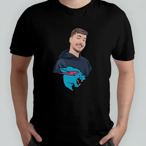 Mr. Beast %100 Pamuklu Bisiklet Yaka T-Shirt Model - 3